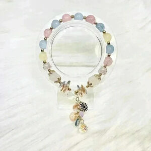 Flower Charm Crystal Bracelet